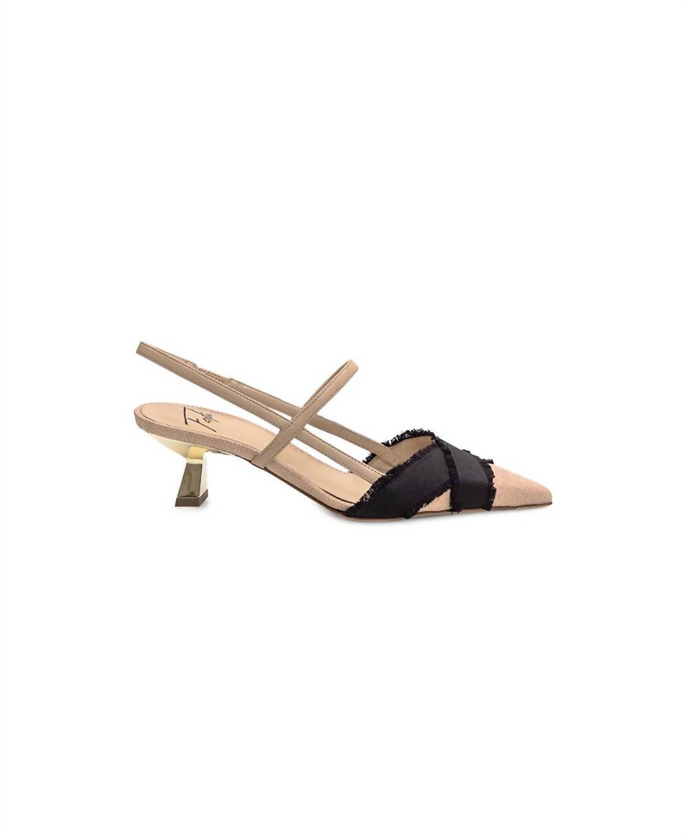 NEW ROBERTO FESTA women's ixia tweed heel in nude